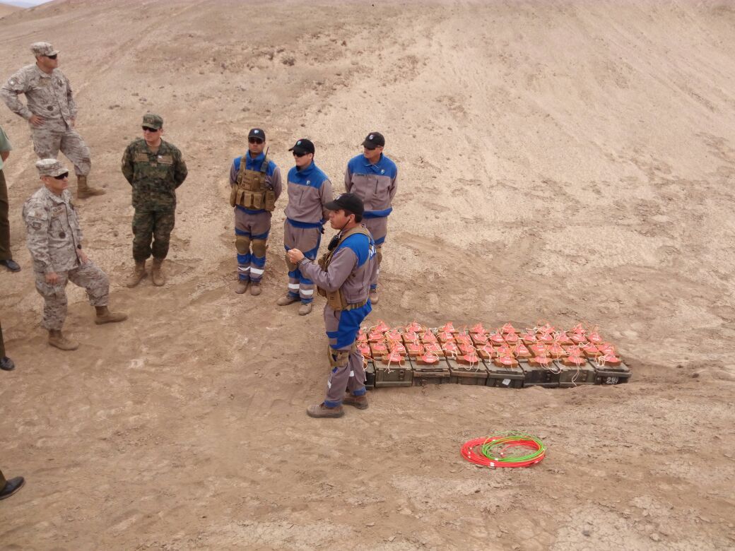 Destrucción Explosivos 2017 - Pampa de Chaca - Arica 